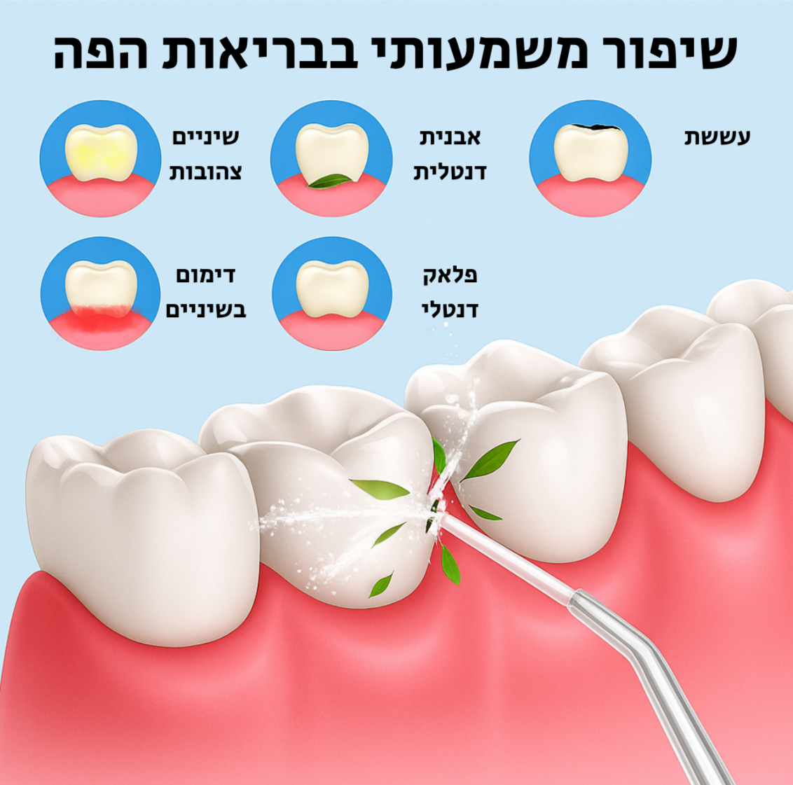 מנקה שיניים בלחץ מים